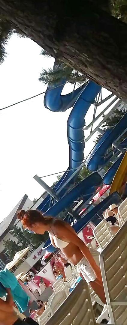 25P Spy old + young boobs pool romanian