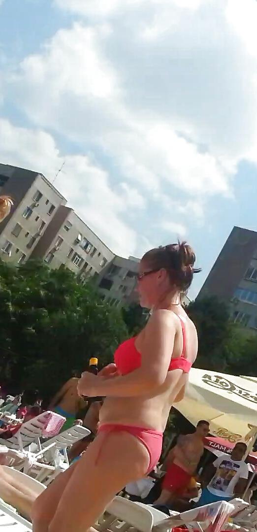 25P Spy old + young boobs pool romanian