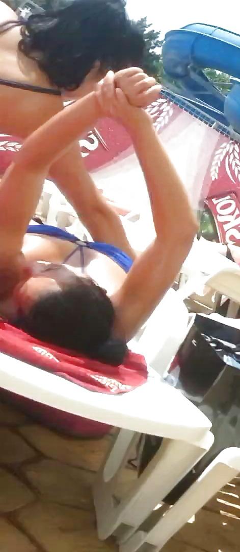 25P Spy old + young boobs pool romanian