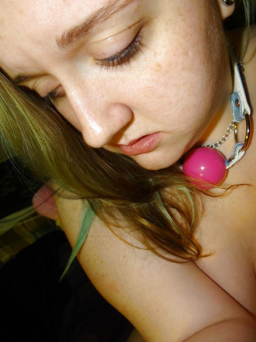 17P Fat whore gagged and plugged