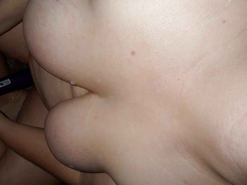 8P Cum all over her face hair tits and body