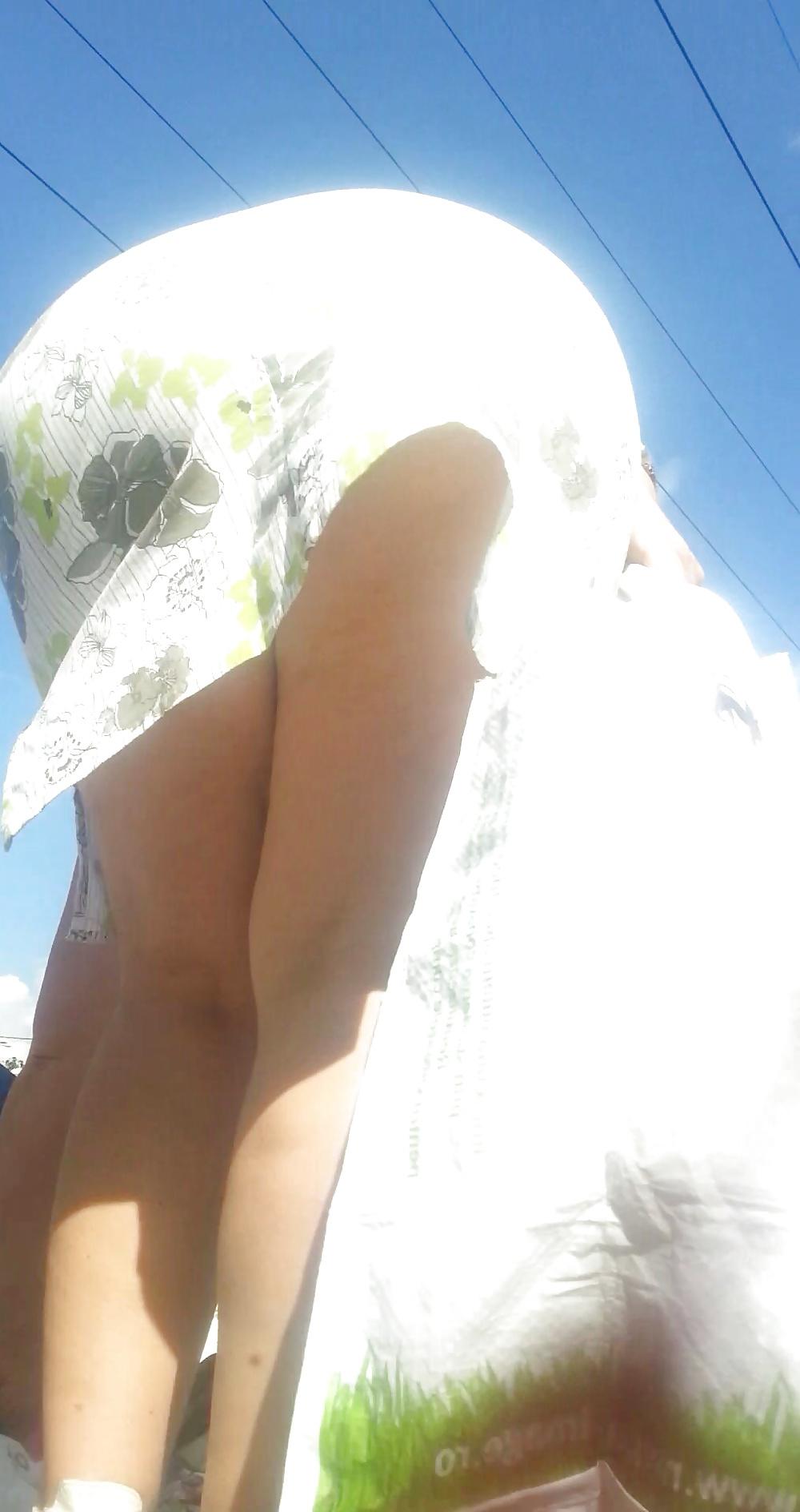 11P Spy sexy mature upskirt romanian