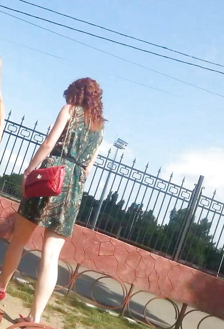 19P Spy hot girls feet, legs and skirt romanian