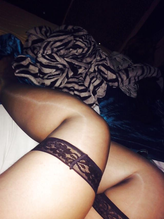 15P My fuck buddy in shiny sheer black stockings