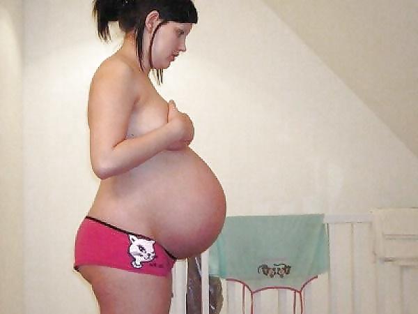 25P Enceinte Ventre nue - Naked pregnant belly 5