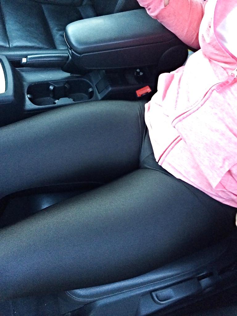 9P Shiny spandex leggings