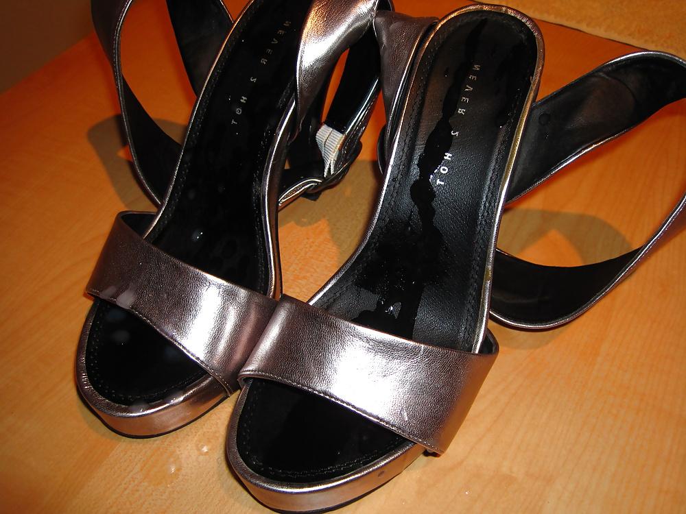 14P Cum over the shoes from my wife