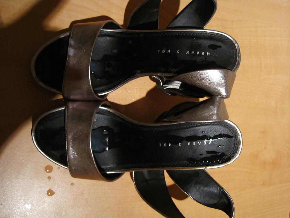 14P Cum over the shoes from my wife