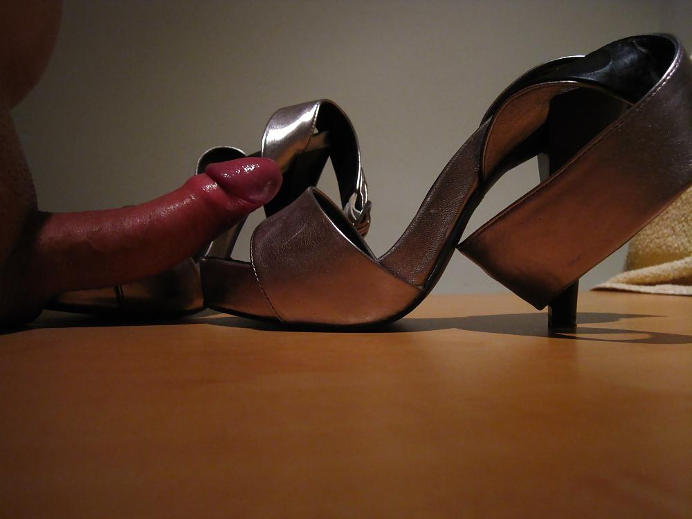 14P Cum over the shoes from my wife