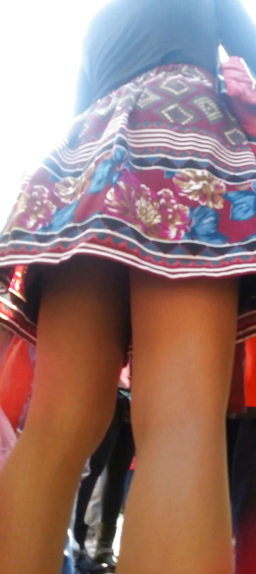 13P Spy sexy teens upskirt and nylon romanian