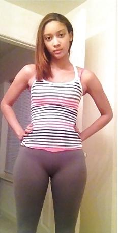 25P Camel toe and panty mound