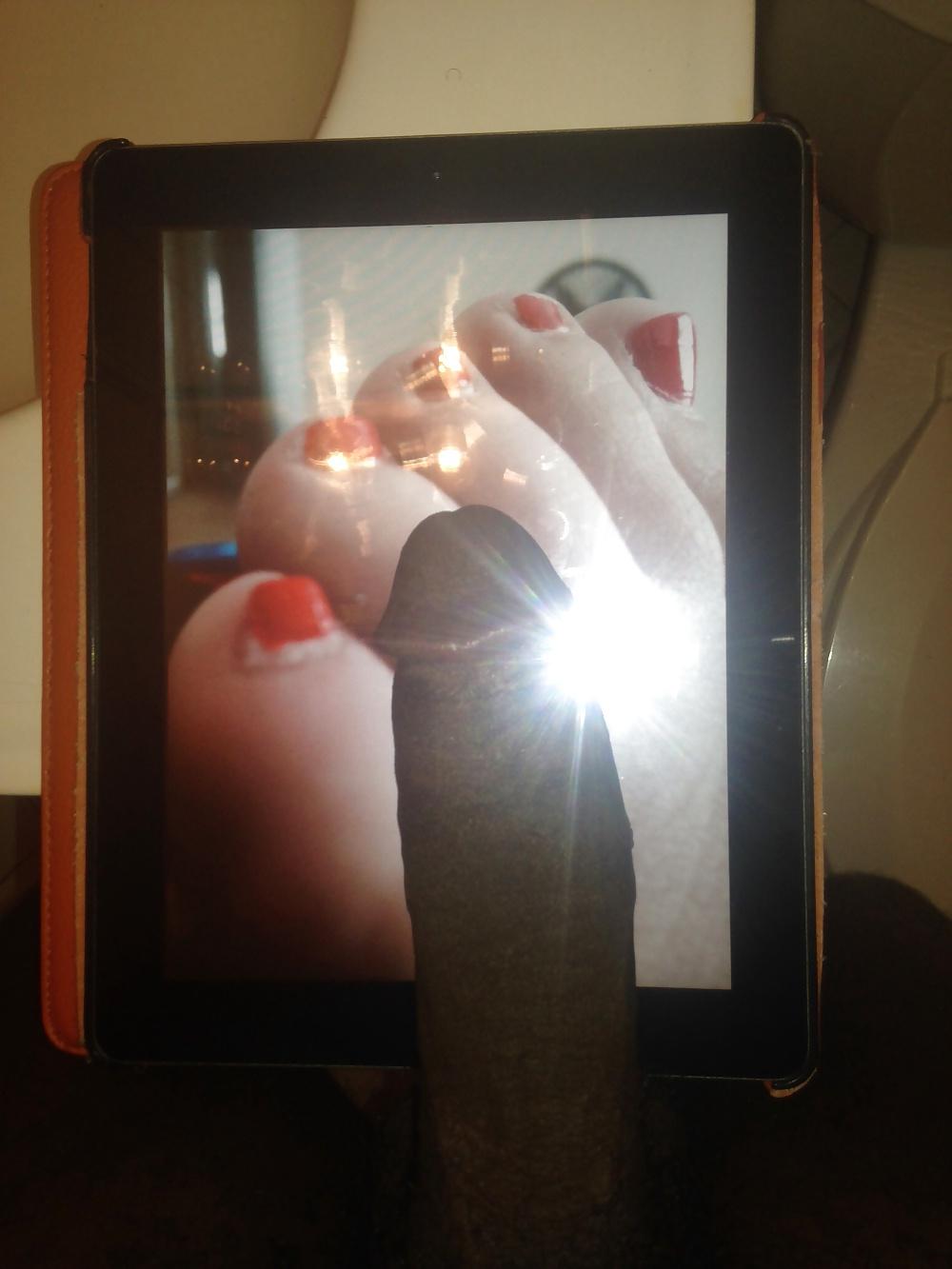 4P BBC CumShot All Over My Wife's Sexy Feetpt1