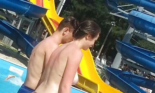 20P Spy sexy teens topless pool romanian