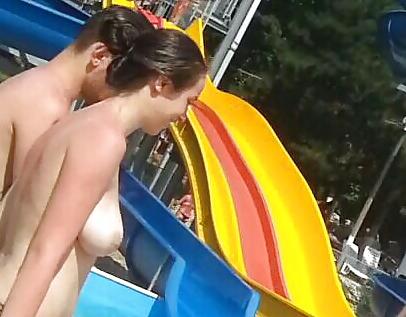 20P Spy sexy teens topless pool romanian