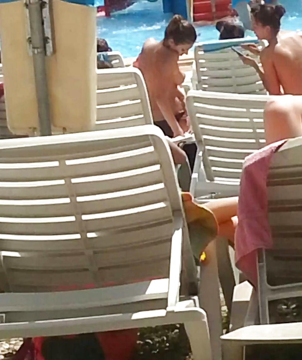 20P Spy sexy teens topless pool romanian