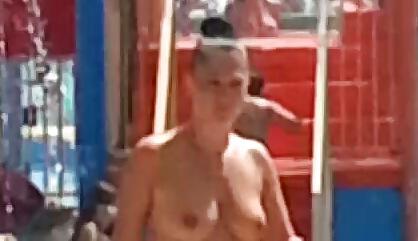 20P Spy sexy teens topless pool romanian