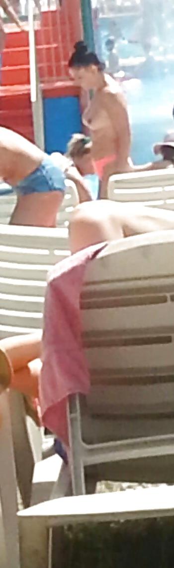 20P Spy sexy teens topless pool romanian