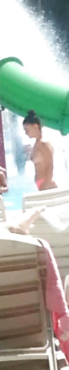 20P Spy sexy teens topless pool romanian