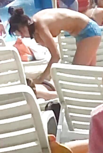 20P Spy sexy teens topless pool romanian