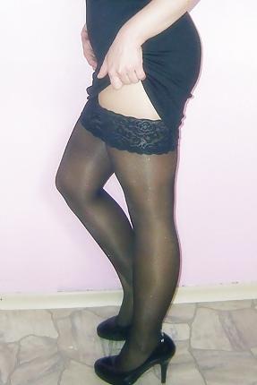 7P Stockings over Pantyhose