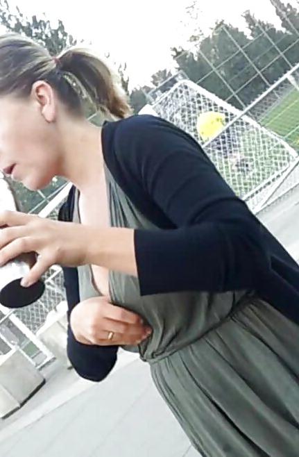 14P Candid Busty Soccer Mom Tits