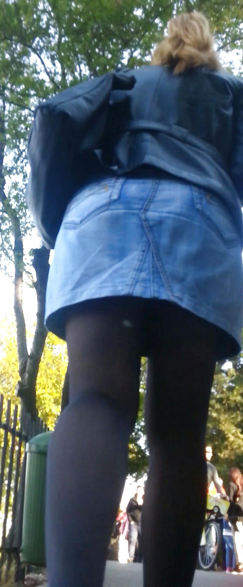 15P Spy sexy teens nylon and skirt romanian