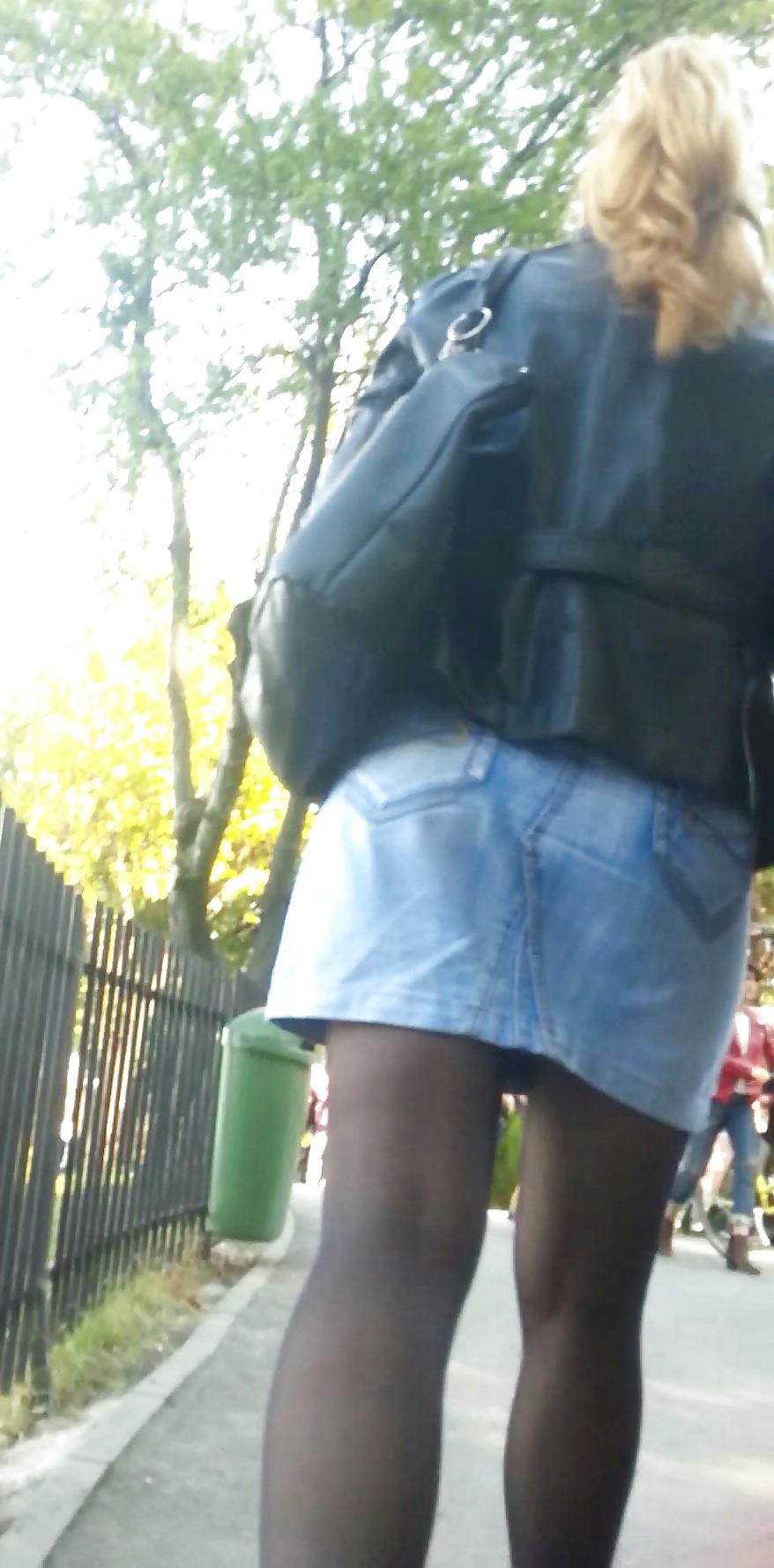 15P Spy sexy teens nylon and skirt romanian