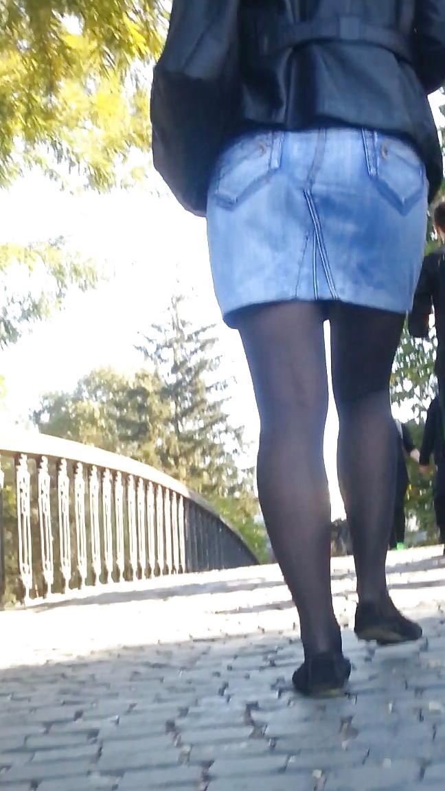 15P Spy sexy teens nylon and skirt romanian