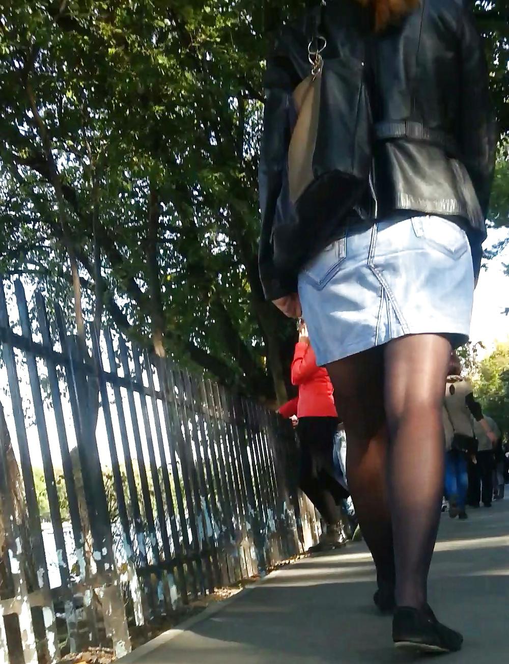 15P Spy sexy teens nylon and skirt romanian