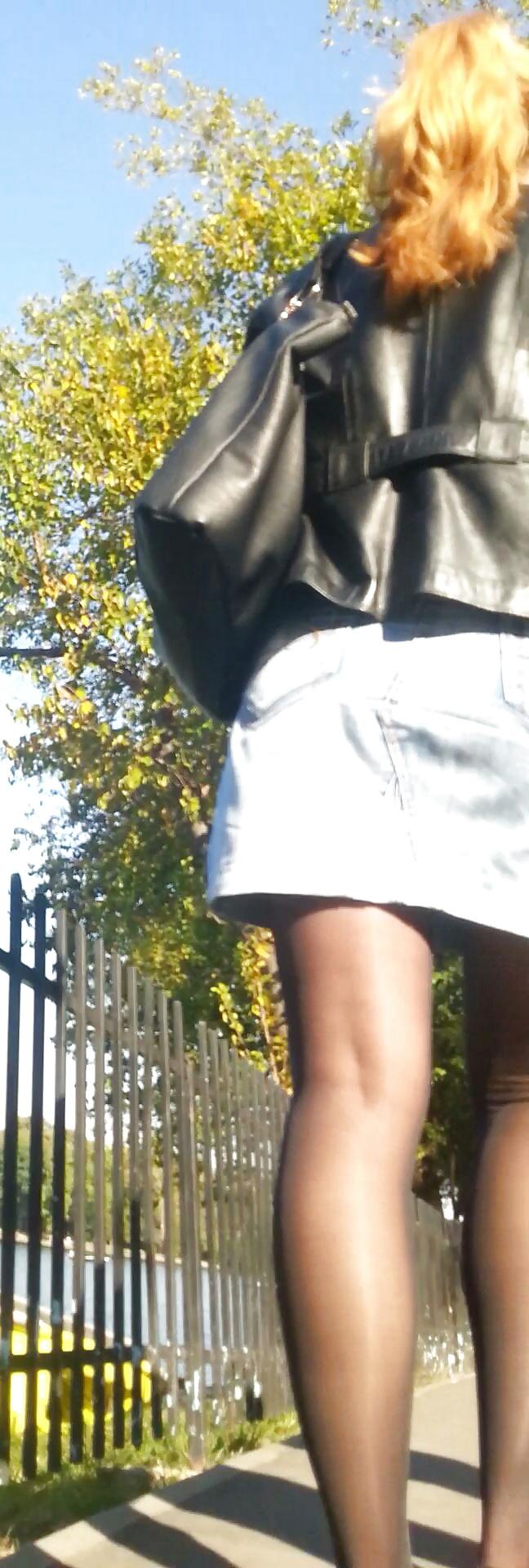 15P Spy sexy teens nylon and skirt romanian