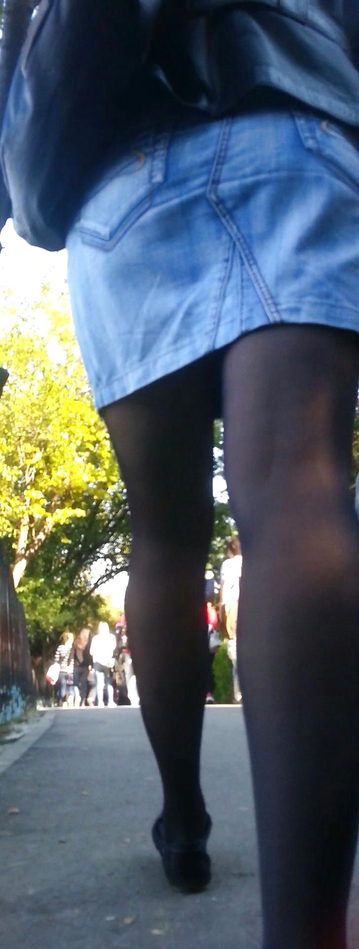 15P Spy sexy teens nylon and skirt romanian