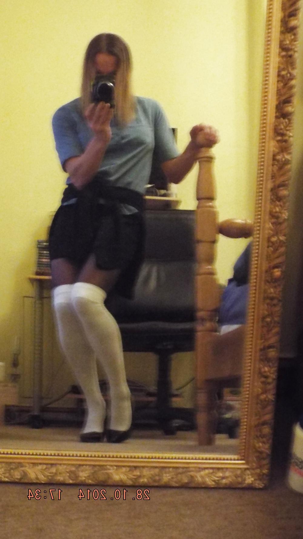 19P Jinxie tights and over knee socks