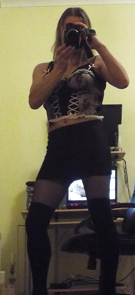 19P Jinxie tights and over knee socks