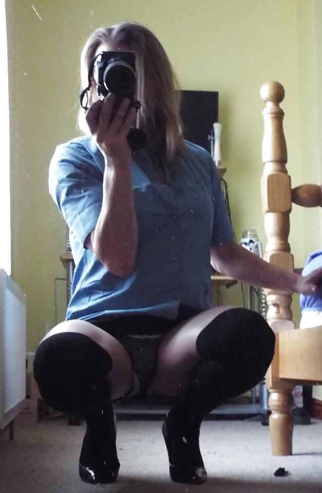 19P Jinxie tights and over knee socks