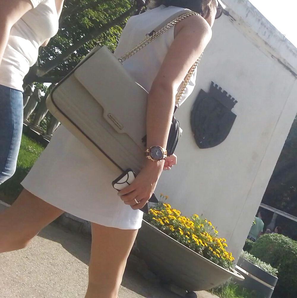 24P Spy old + young feet and skirt romanian