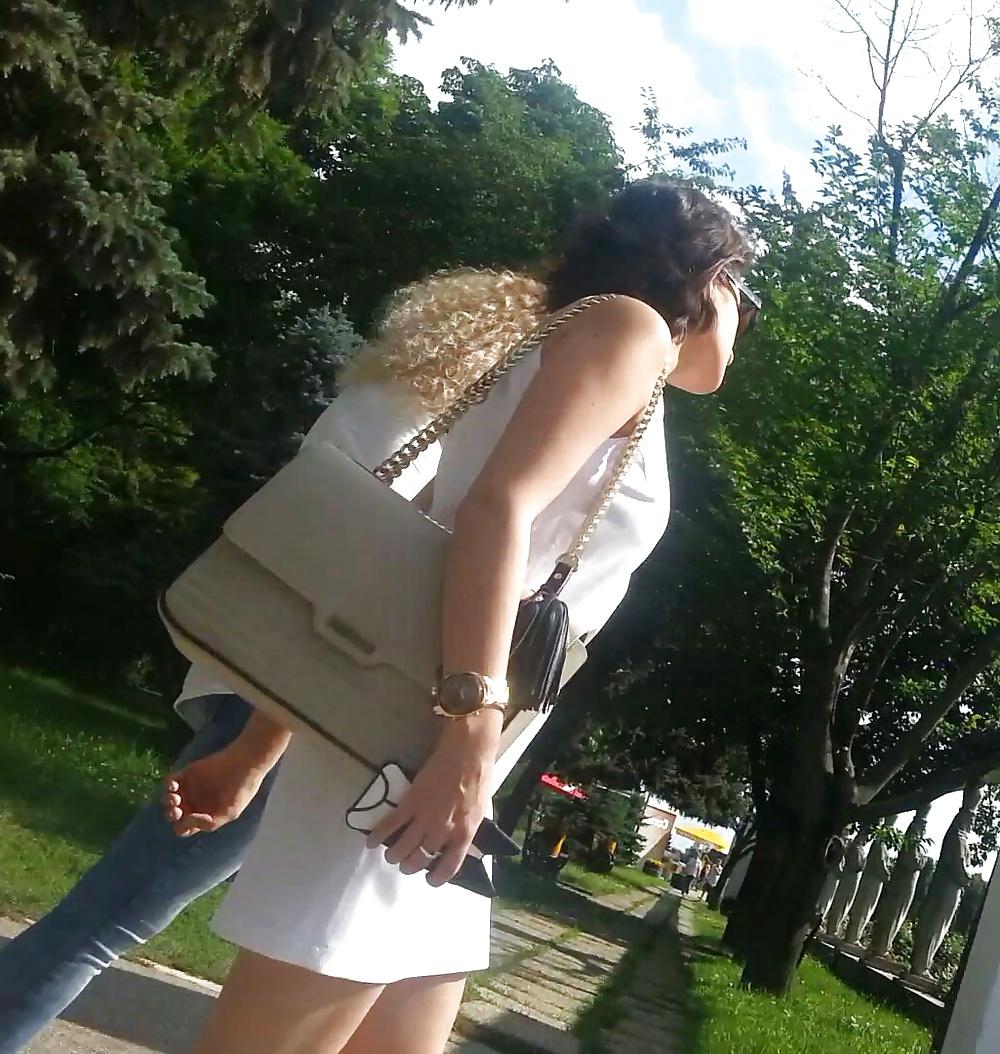 24P Spy old + young feet and skirt romanian