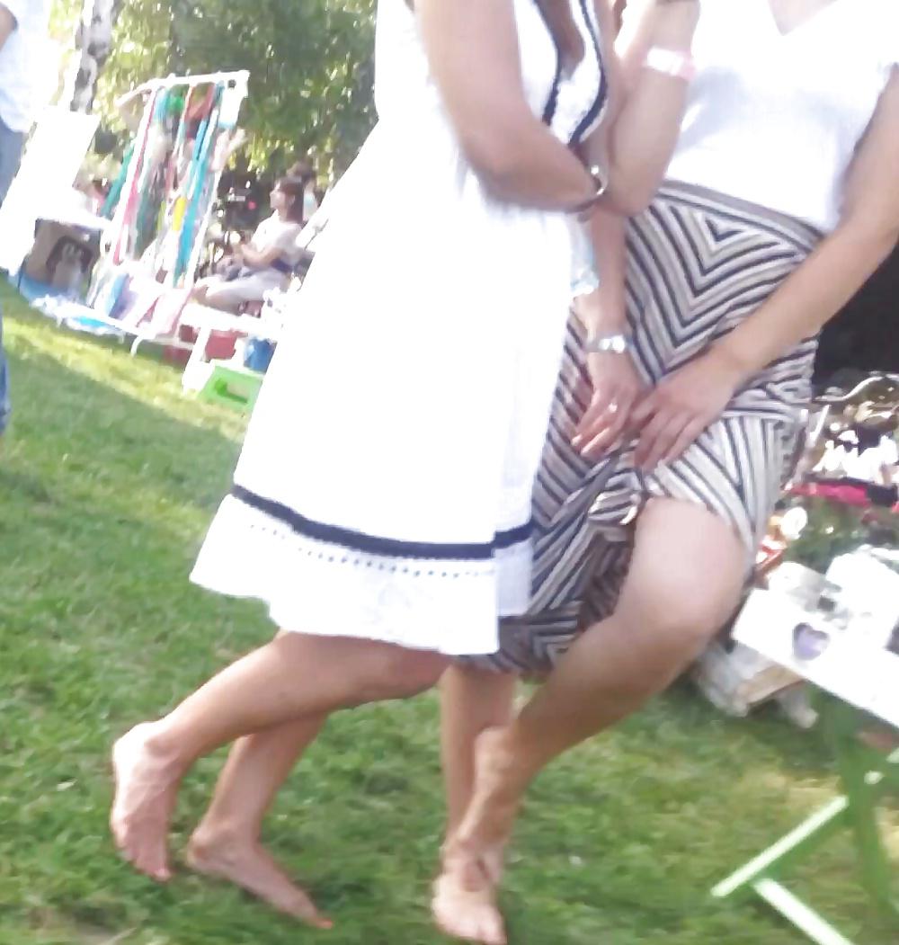 24P Spy old + young feet and skirt romanian
