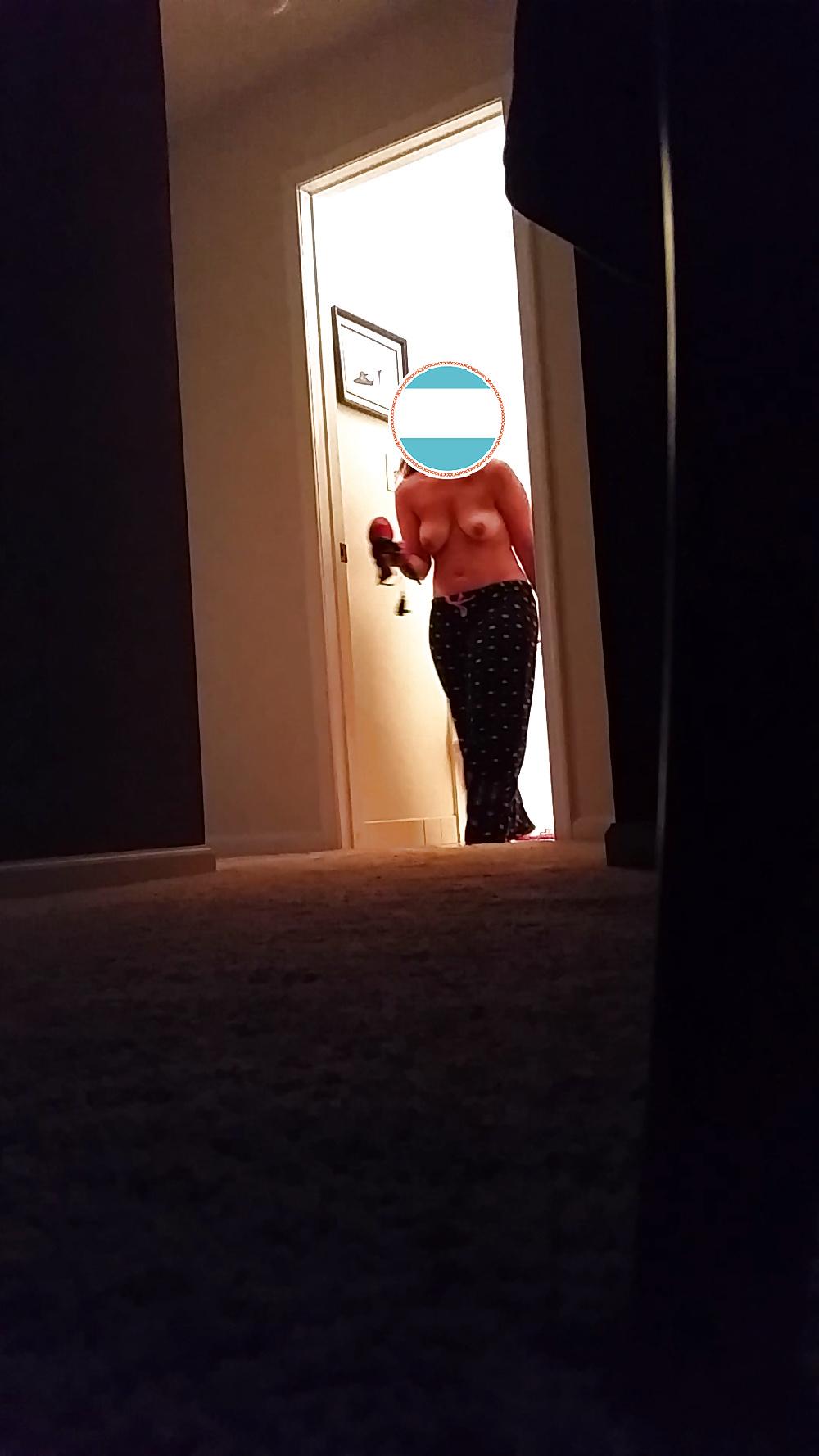 24P My Girlfriend Nude #3 (downblouse, tits, nipples, ass)