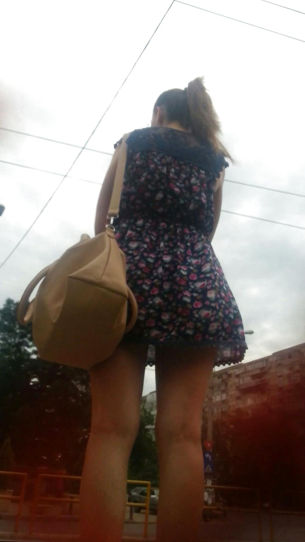 18P Spy sexy teens skirt and feet romanian