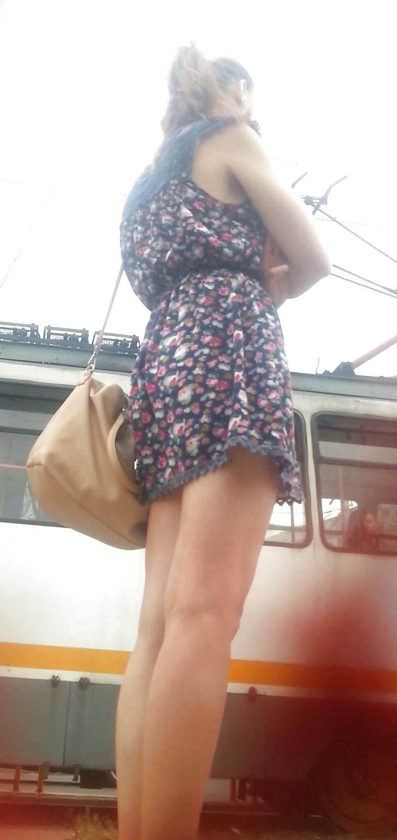18P Spy sexy teens skirt and feet romanian