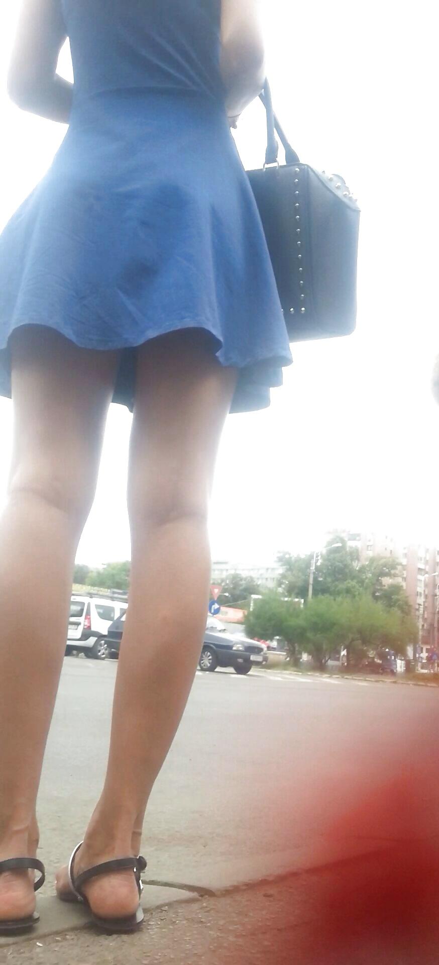 18P Spy sexy teens skirt and feet romanian