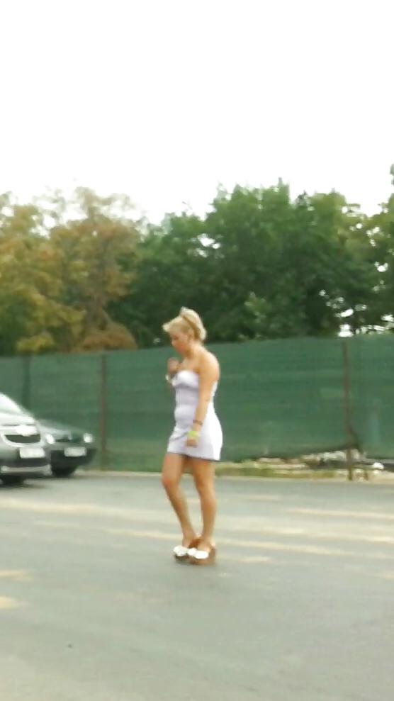 19P Spy old + young sexy skirt romanian
