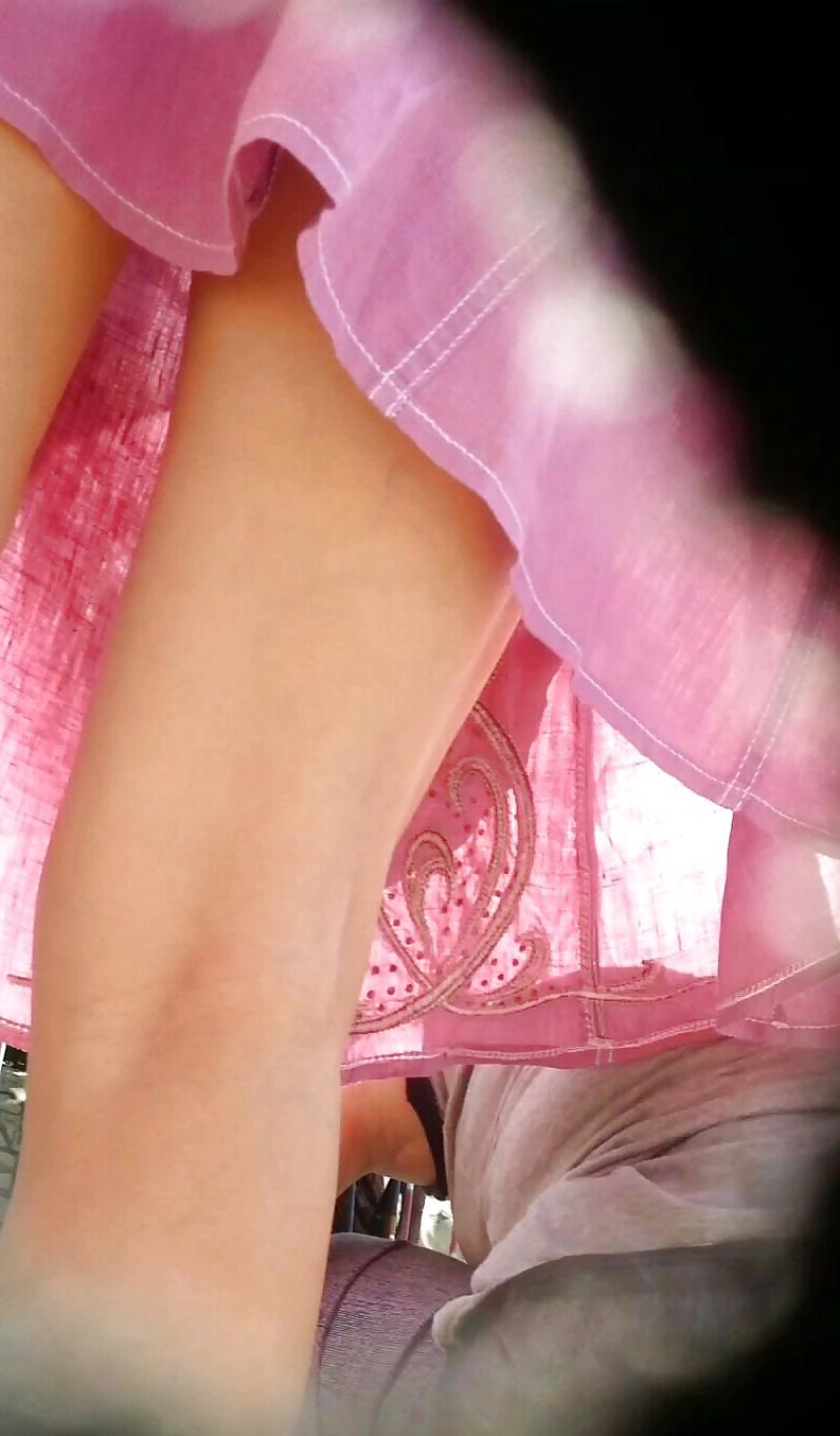 19P Spy old + young sexy skirt romanian