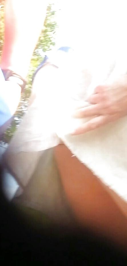 19P Spy old + young sexy skirt romanian