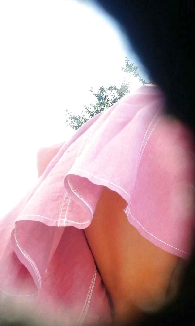 19P Spy old + young sexy skirt romanian