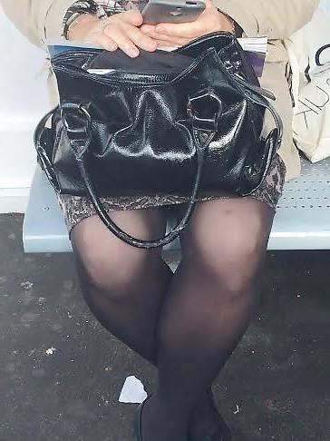 19P Milf at station with legs open
