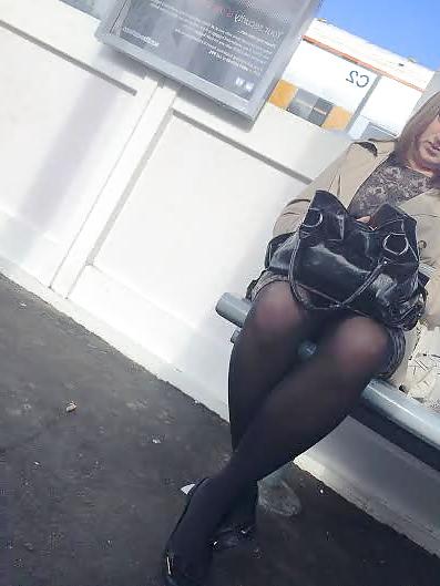 19P Milf at station with legs open