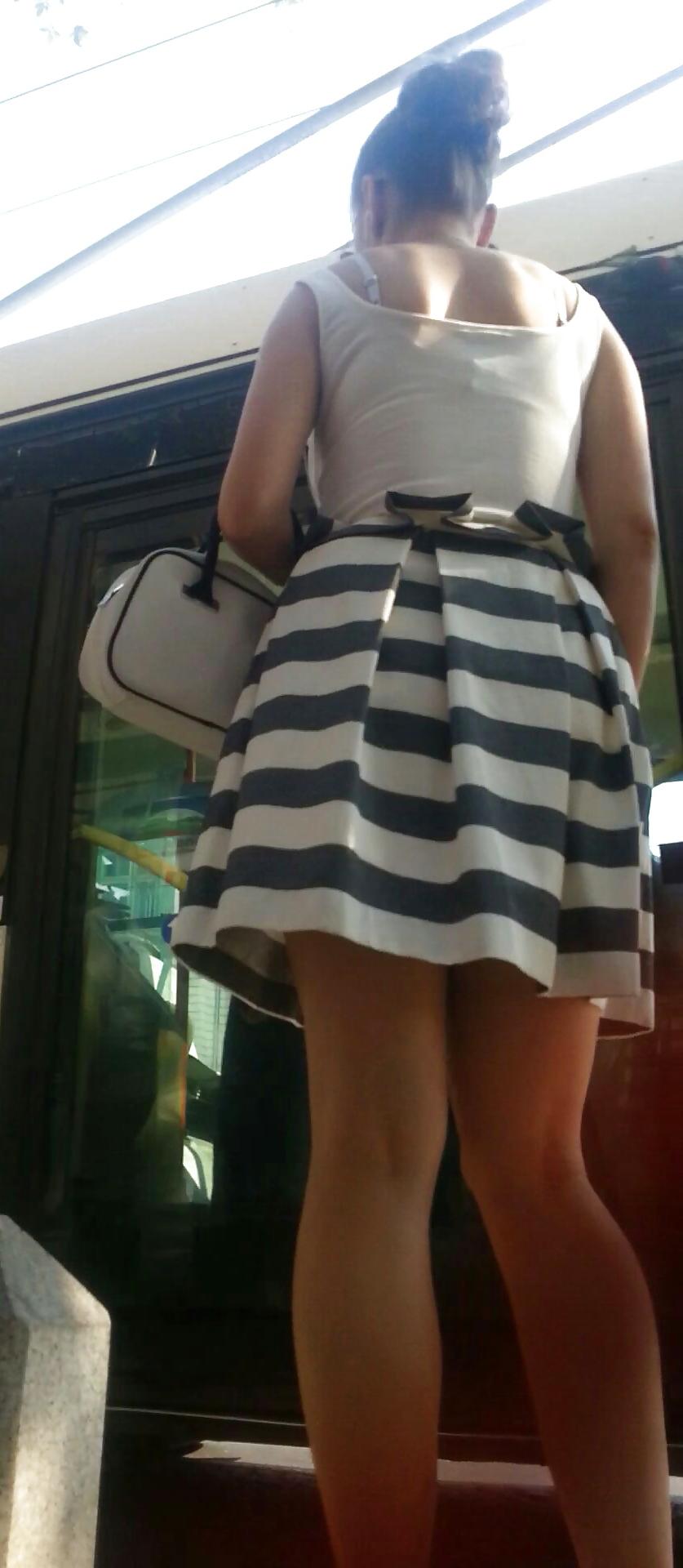 25P Spy old + young sexy skirt romanian