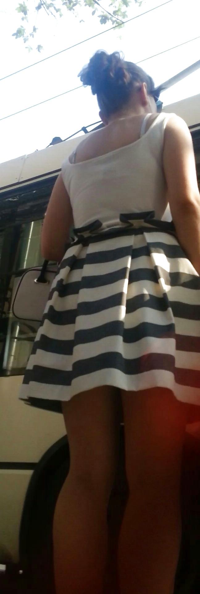 25P Spy old + young sexy skirt romanian