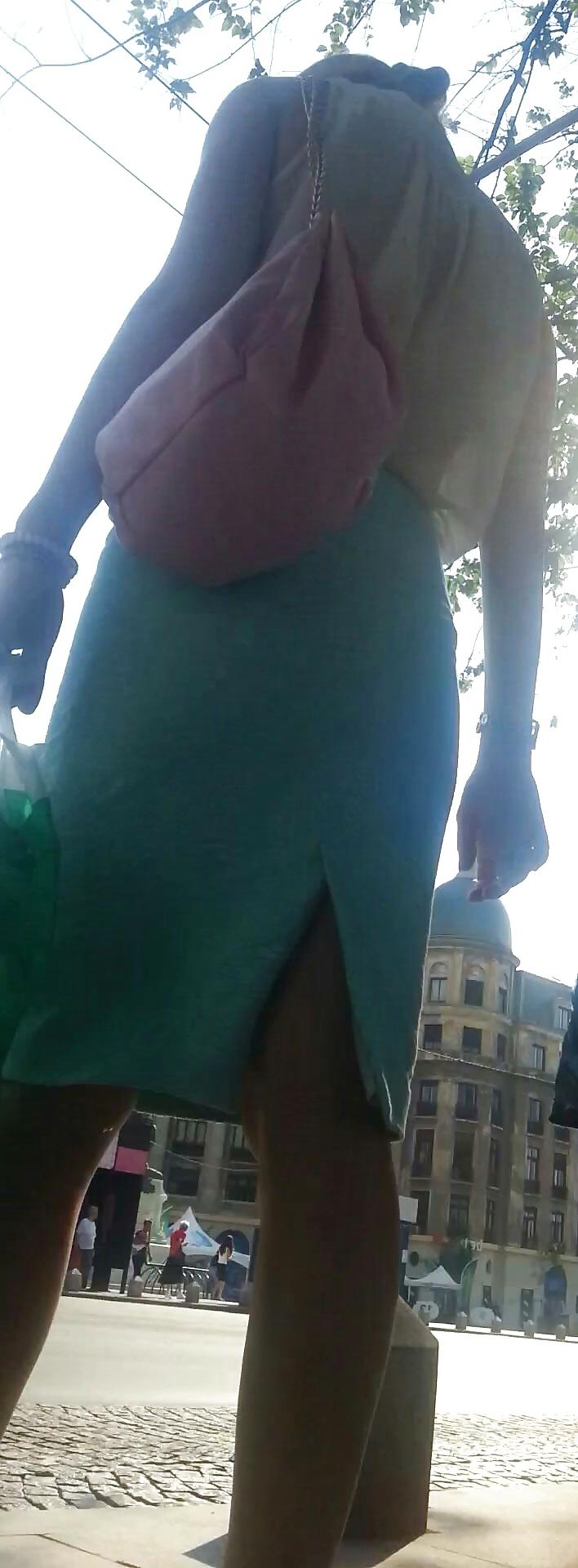 25P Spy old + young sexy skirt romanian